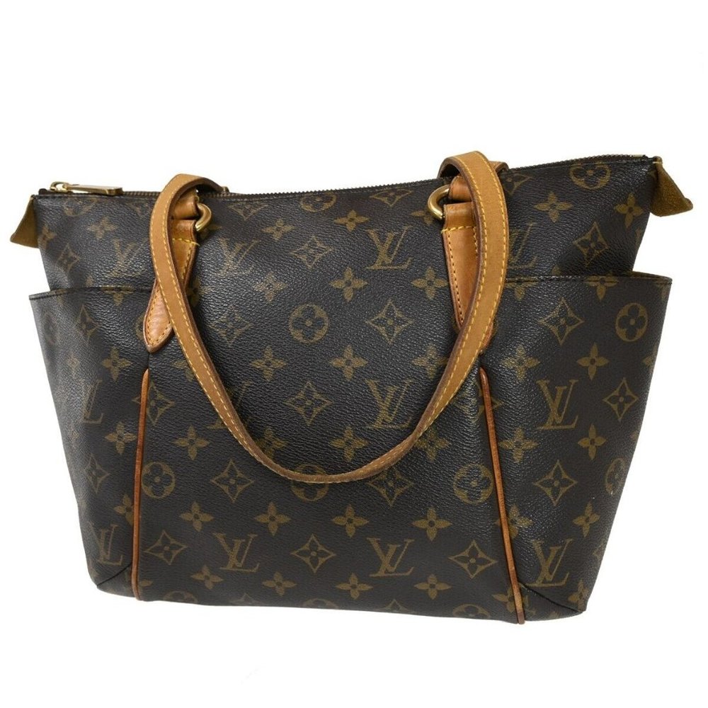 LOUIS VUITTON Logo Totally PM Shoulder Bag Monogram Leather